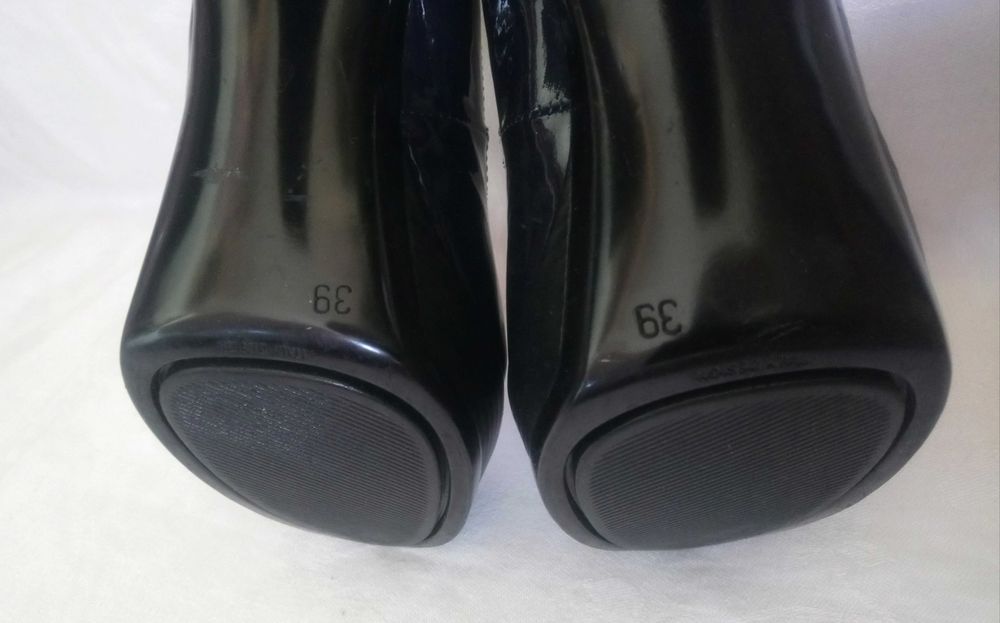 Туфлі темно-сині лакові р.39 підбор і платформа, бренд Fiore Gold