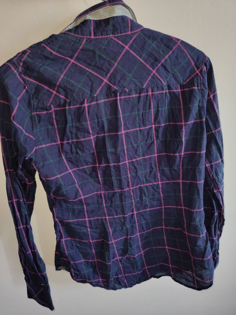 Markowa koszula damska Tommy Hilfiger r XS/S w kratkę elegancka