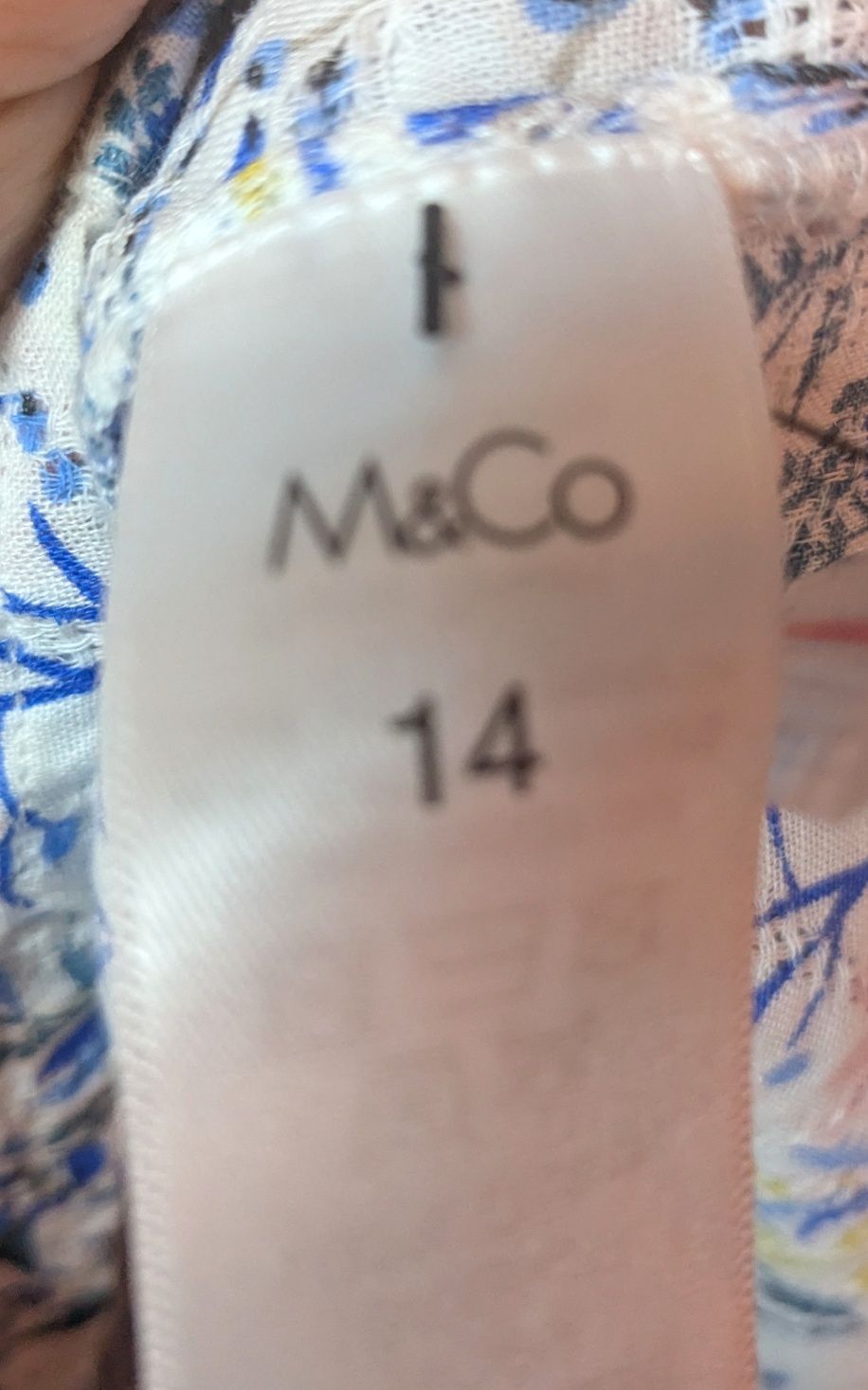 M&Co Koszula w kwiatki bawełniana rozm. 42