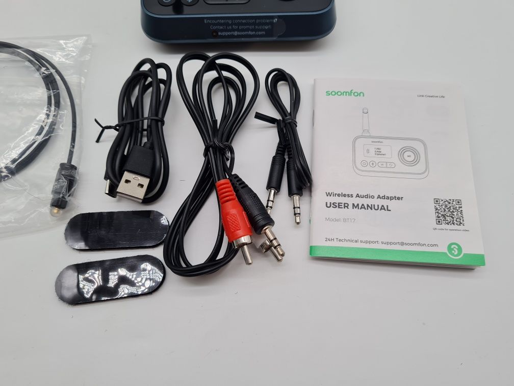 Adapter audio Bluetooth 5.0 SOOMFON nadajnik-odbiornik 3w1