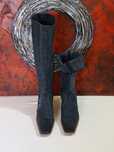 34 botas cano com tacão