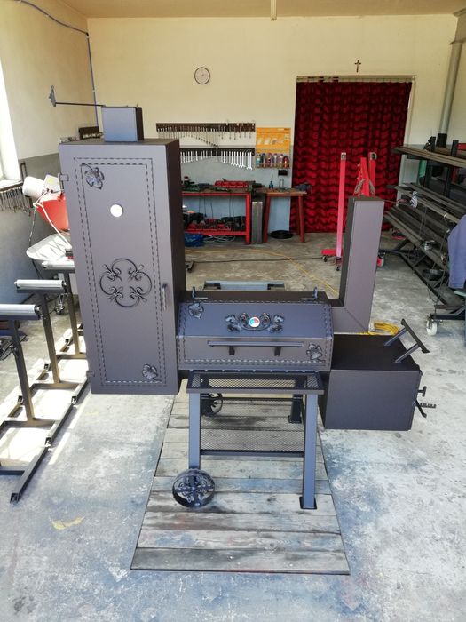 Grillo Wędzarnia Grill Smoker Blacha 4 mm Solidna Od Kowala