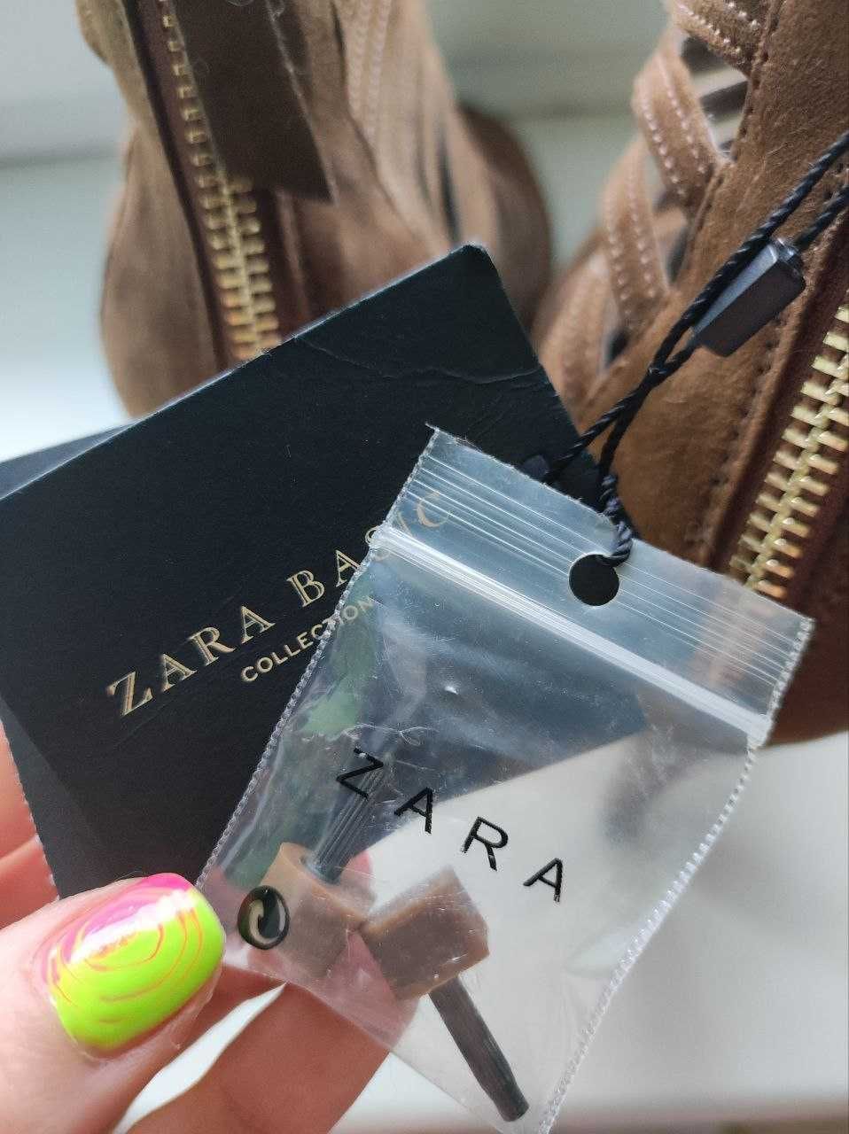 Босоножки Zara Multi-Strap на молнии, ботильоны, сандалии /Босоніжки