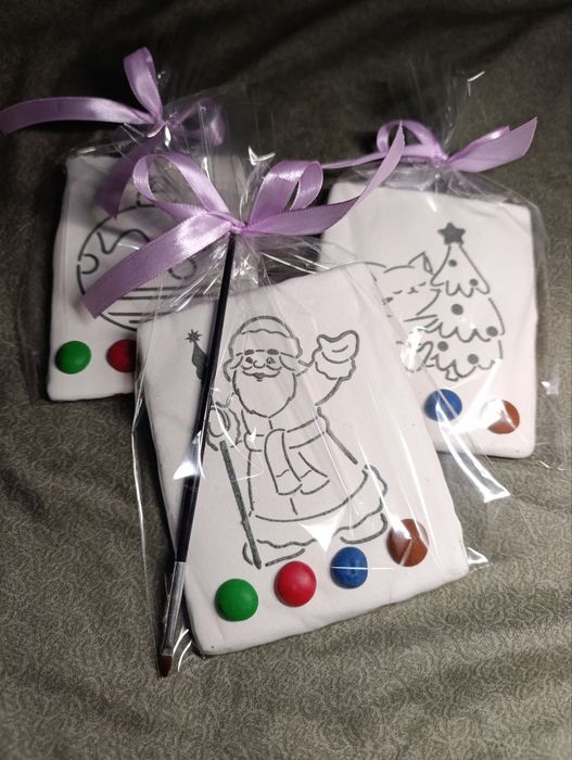 Пряники-розмальовки для дітей. Подарунок у садок, школу, на свято.