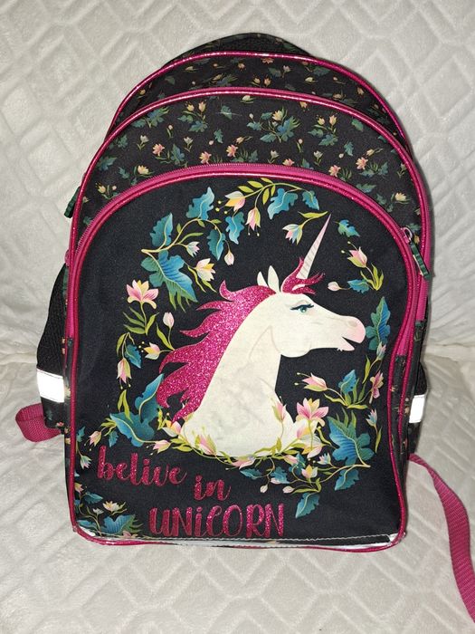 Plecak szkolny tornister trzykomorowy