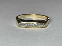 Złoty pierścionek z cyrkonią 14kt (585) 2,79 gram rozmiar 15
