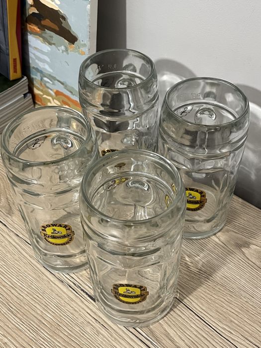 kufle do piwa szklane