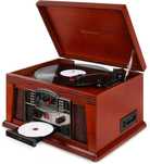 Wieża Muzyczne Centrum 5w1 Gramofon Retro RICATECH RMC200 CD MP3 FM/AM