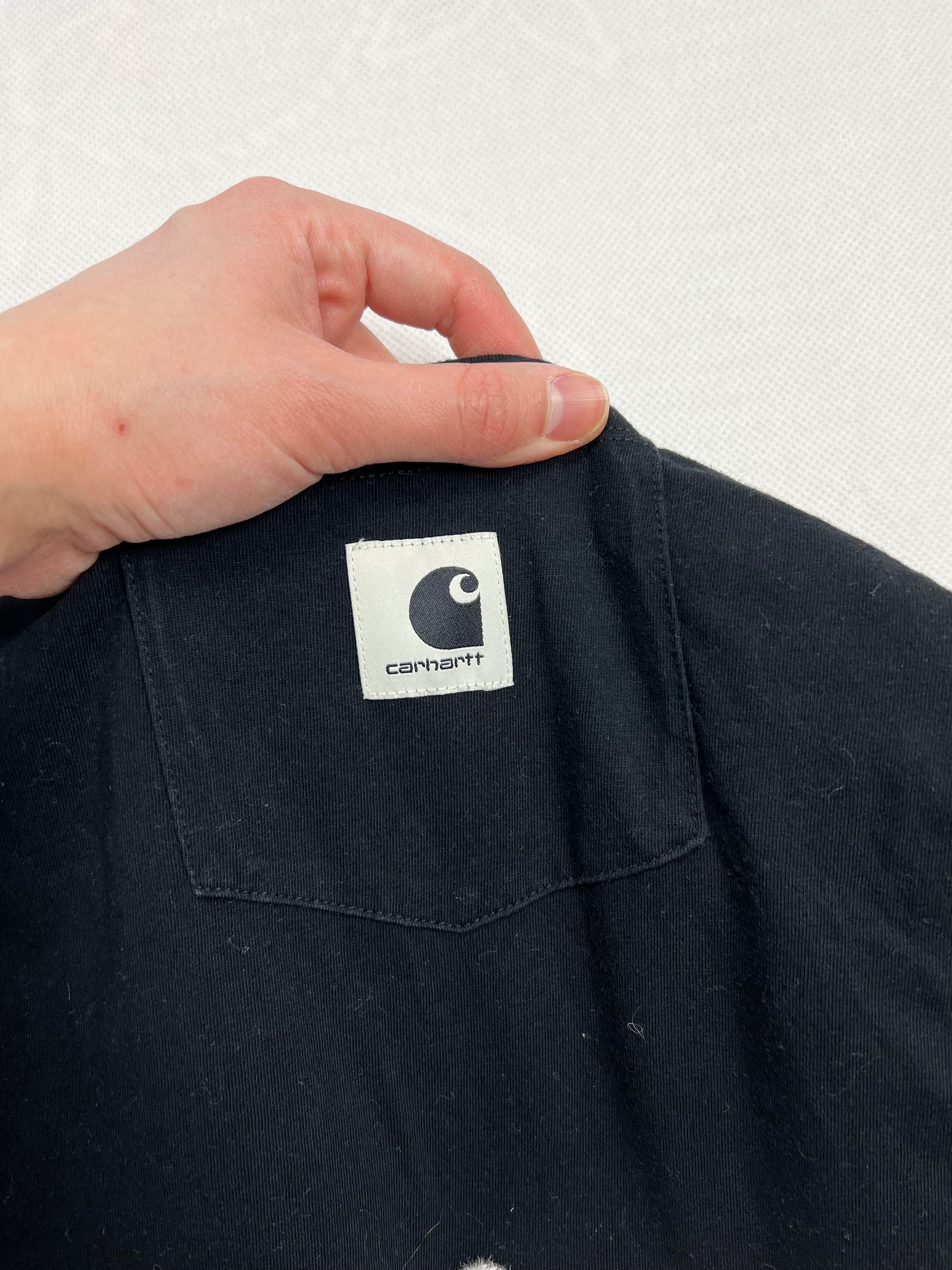 Koszulka Carhartt black white small logo