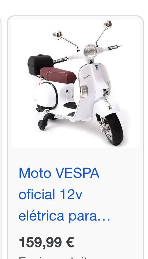 Moto elétrica criança