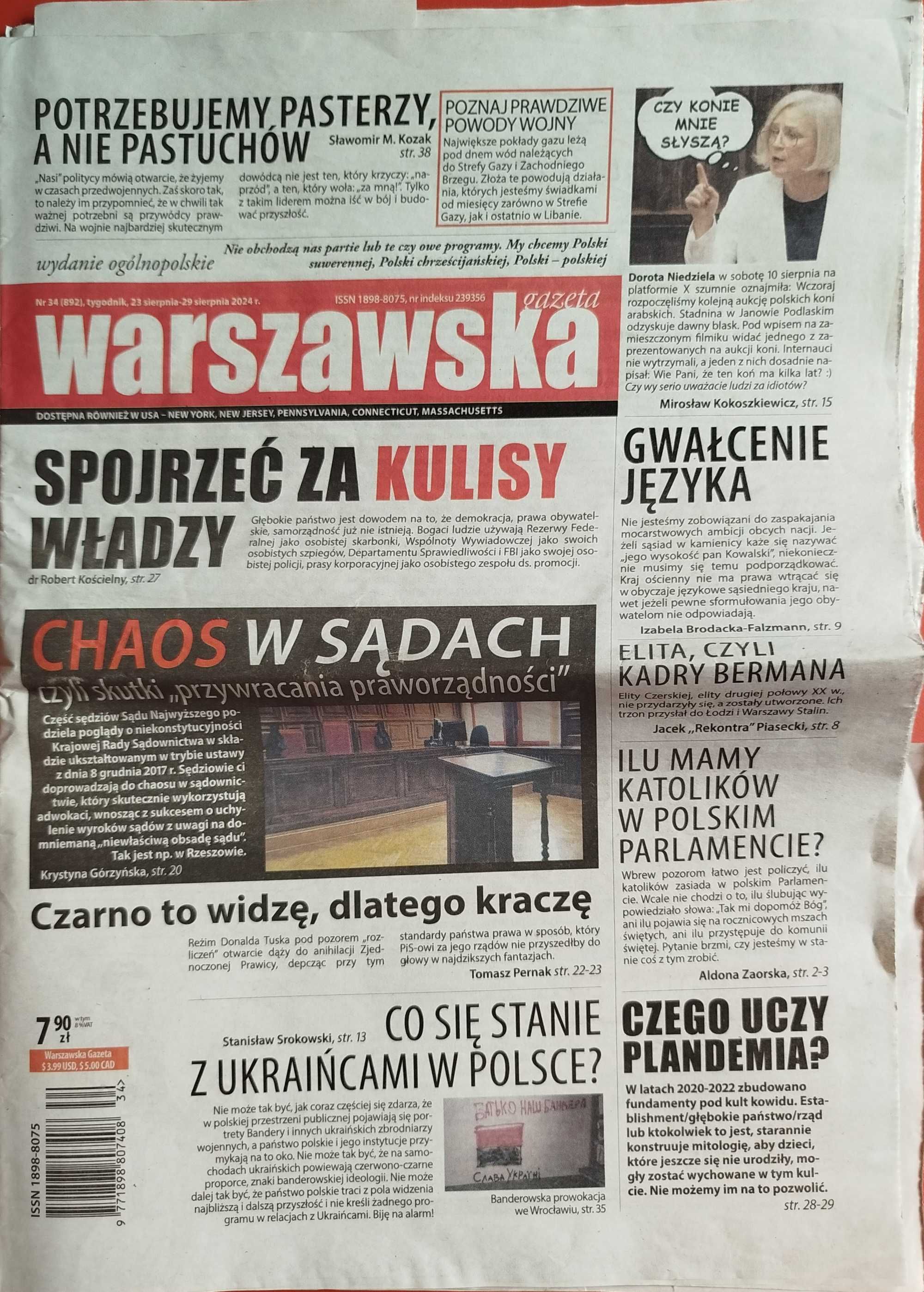 Gazeta warszawska nr 34, 23-29 sierpnia 2024