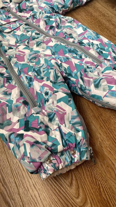 Зимовий комбінезон на овчині + утеплювач 74-80 розмір 6-9 міс