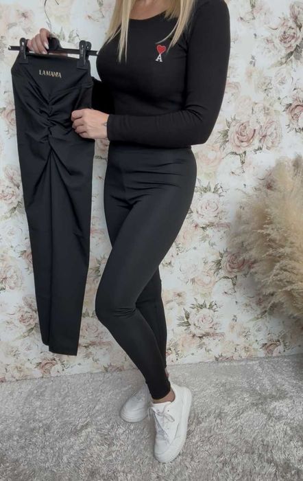 Legginsy Marszczony Tył