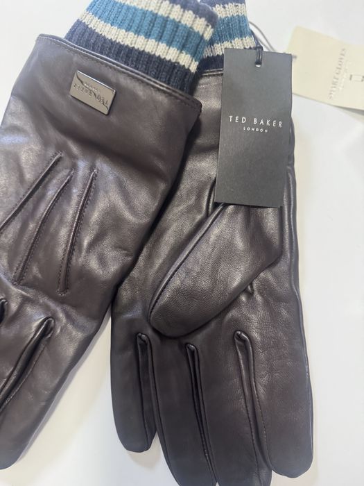 Шкіряні рукавиці чоловічі  tad baker оригінал