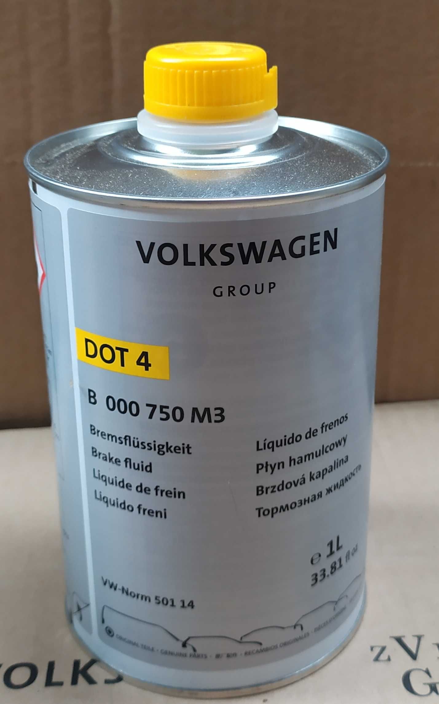 Płyn Hamulcowy B000750M3, Oryginalny, DOT4, Pojemność 1L