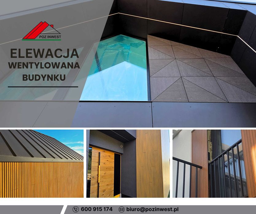Profesjonalne usługi wykonania elewacji wentylowanej budynku