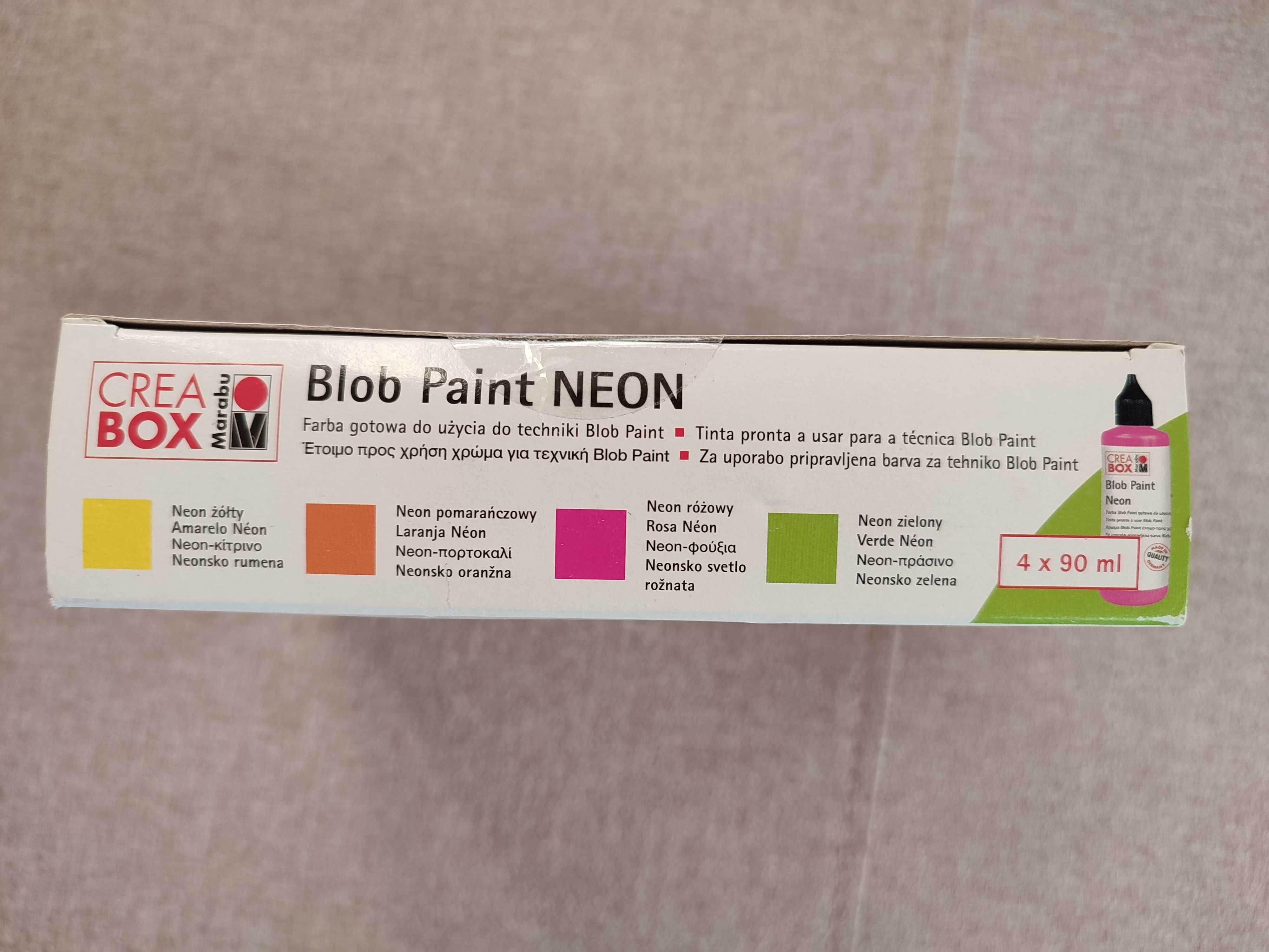 Zestaw BLOB Neon Paint dla dzieci (4 kolory)