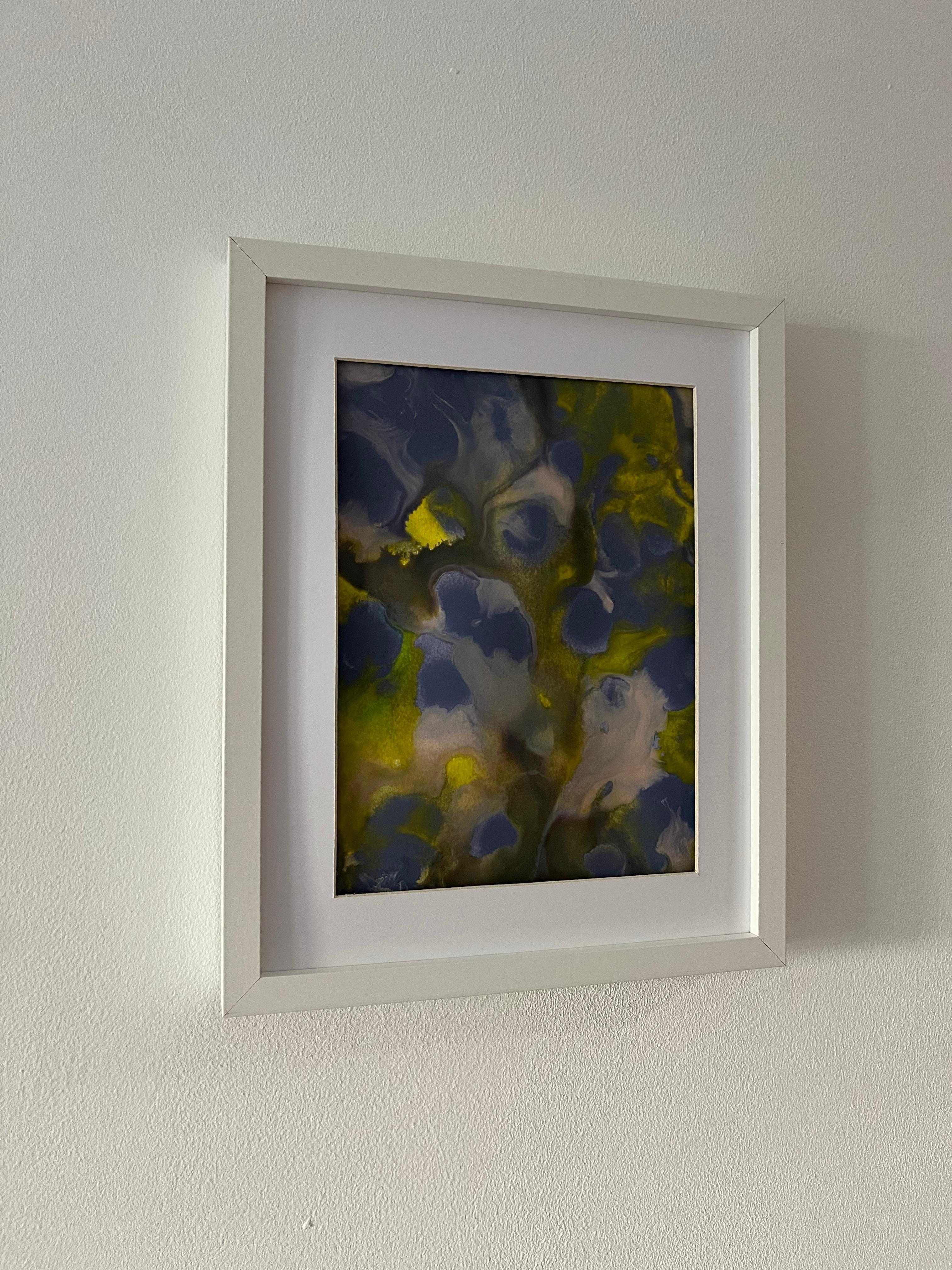 Pintura abstrata em acrílico