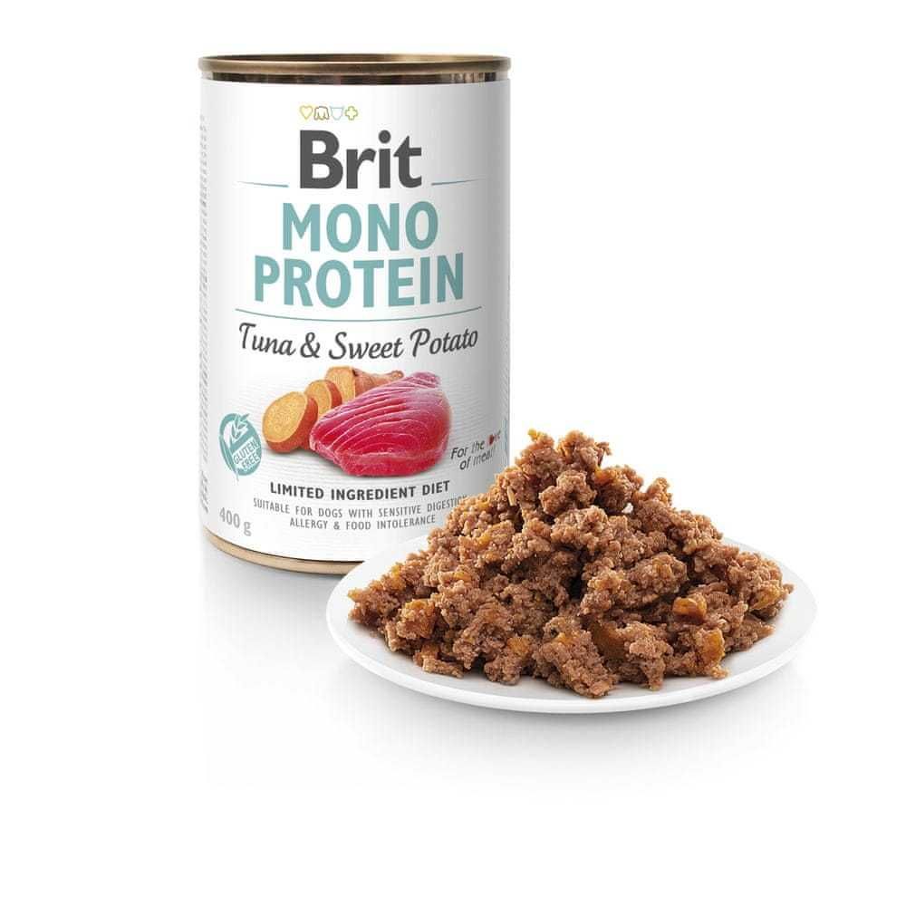 BRIT MONO PROTEIN TUNA SWEET POTATO mokra karma dla psa 400g Bezgluten