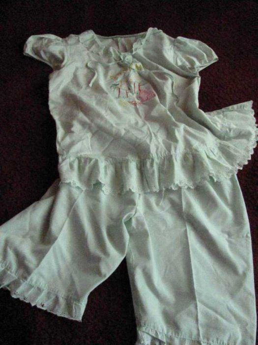 Retro piżamka młodzieżowa 158-164cm y2k koronki falbanki sesja