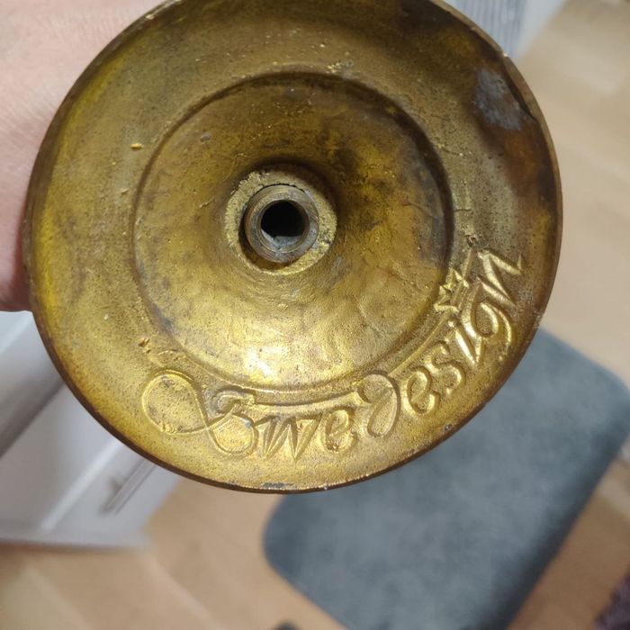 Подсвечники бронзовые, подсвечник с зеркалом, Скандинавия