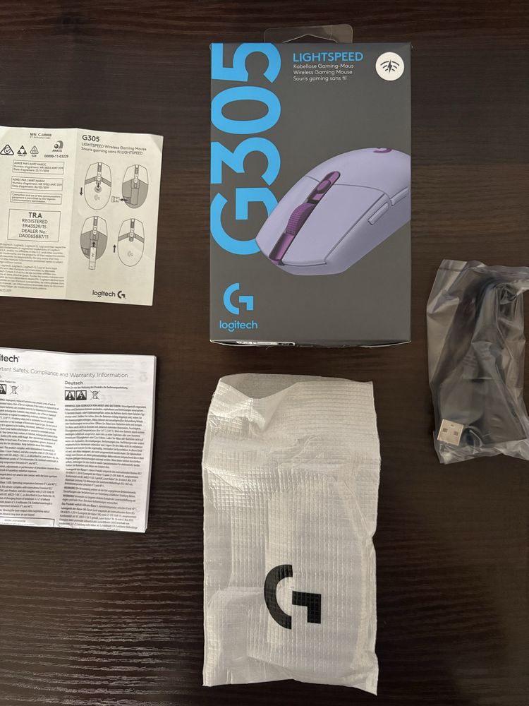 Миша Logitech G305 Lilac Lightspeed Wireless