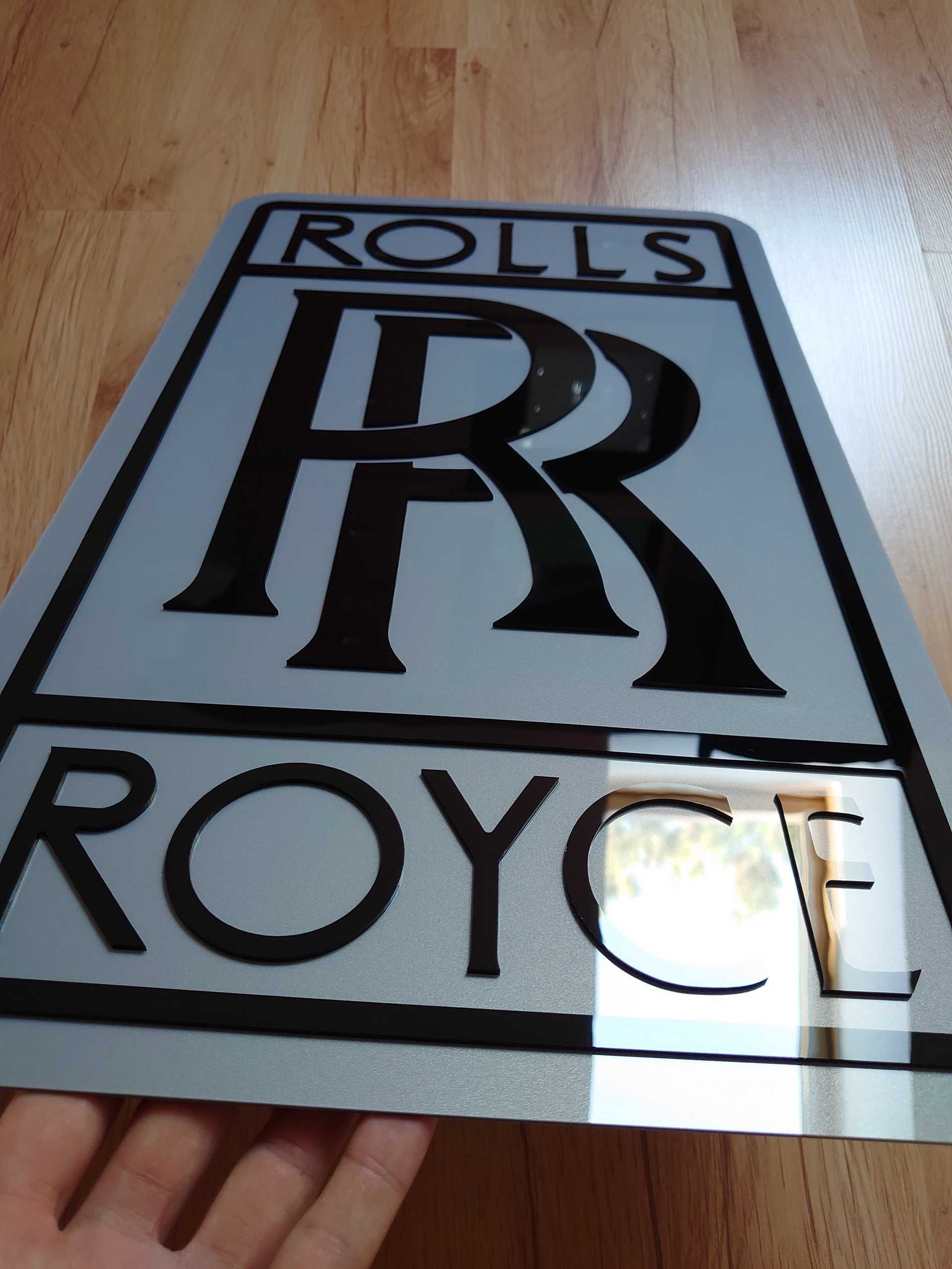 Rolls Royce logo na ścianę idealny na prezent dla męża chłopaka