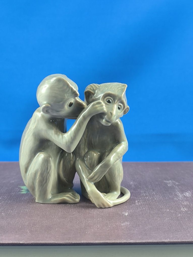 Para małp Bing&Grondahl Kopenhaga #porcelana #ozdoba #prezent #Dania