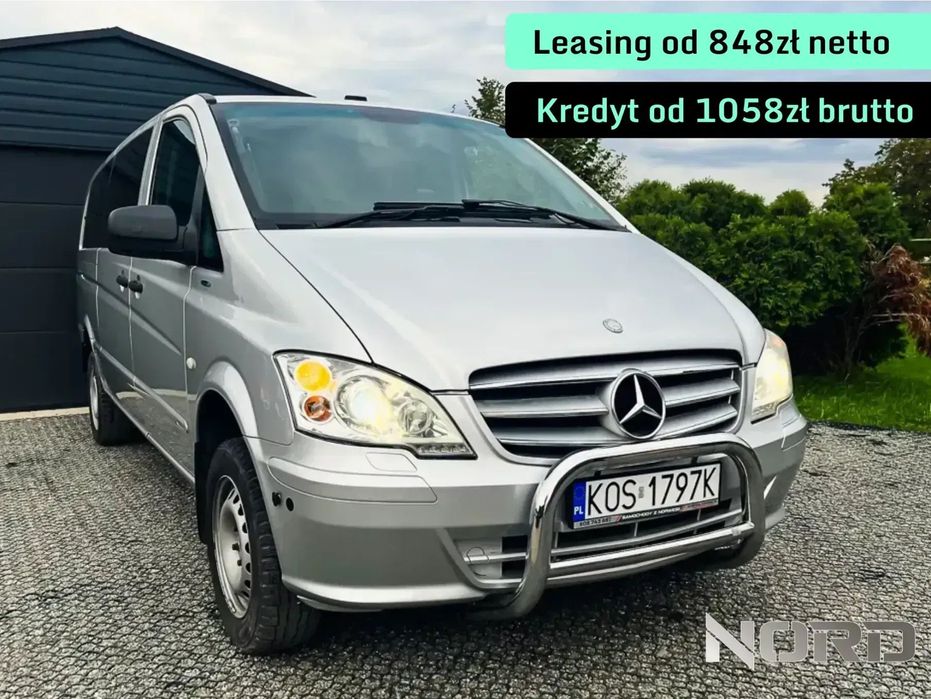 Mercedes-Benz Vito *Bezwypadkowy, Serwisowany, Zarejestrowany, 4x4, 8 osobowy, fv23%*