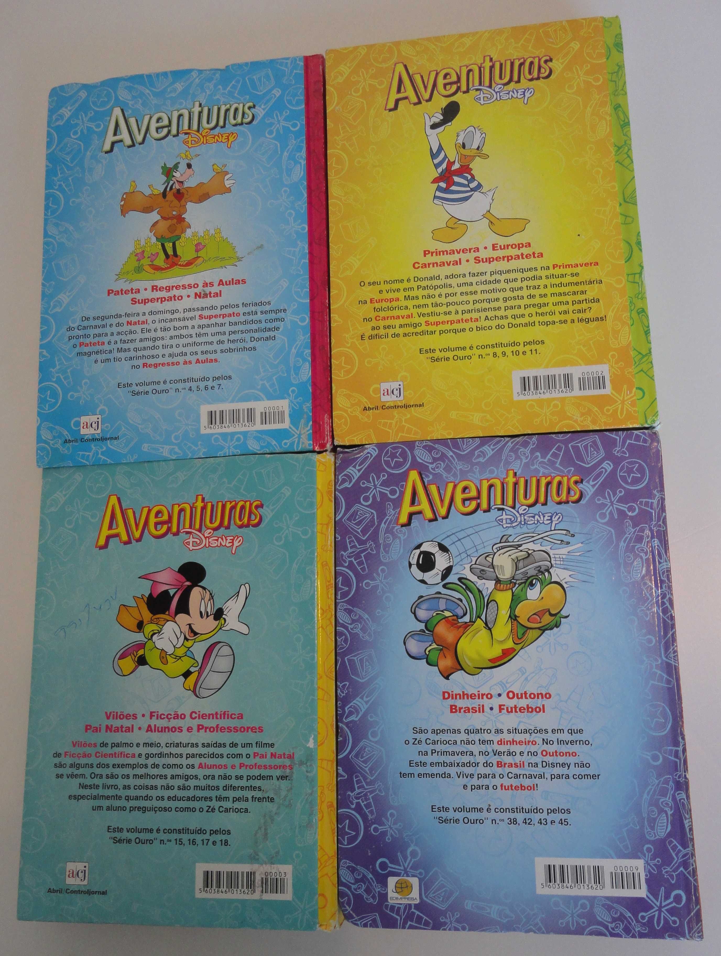Aventuras Disney - Conjunto de 4 Volumes