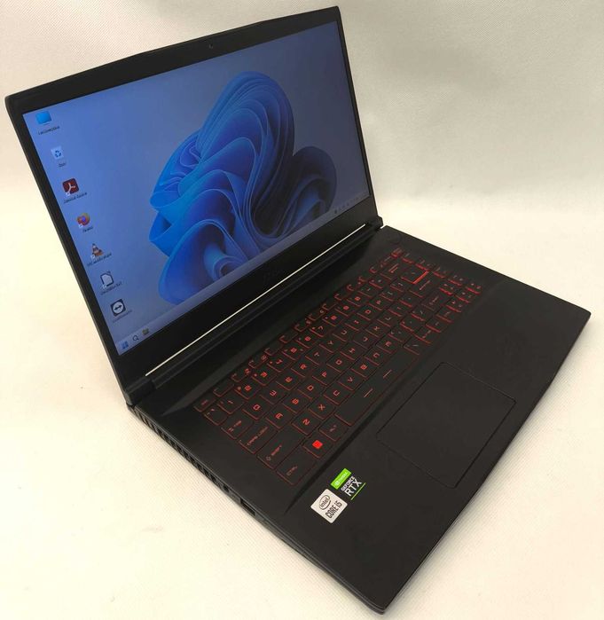 Laptop GAMINGOWY MSI 15,6" 144Hz Core i5 16GB 512GB SSD RTX 3050 4GB