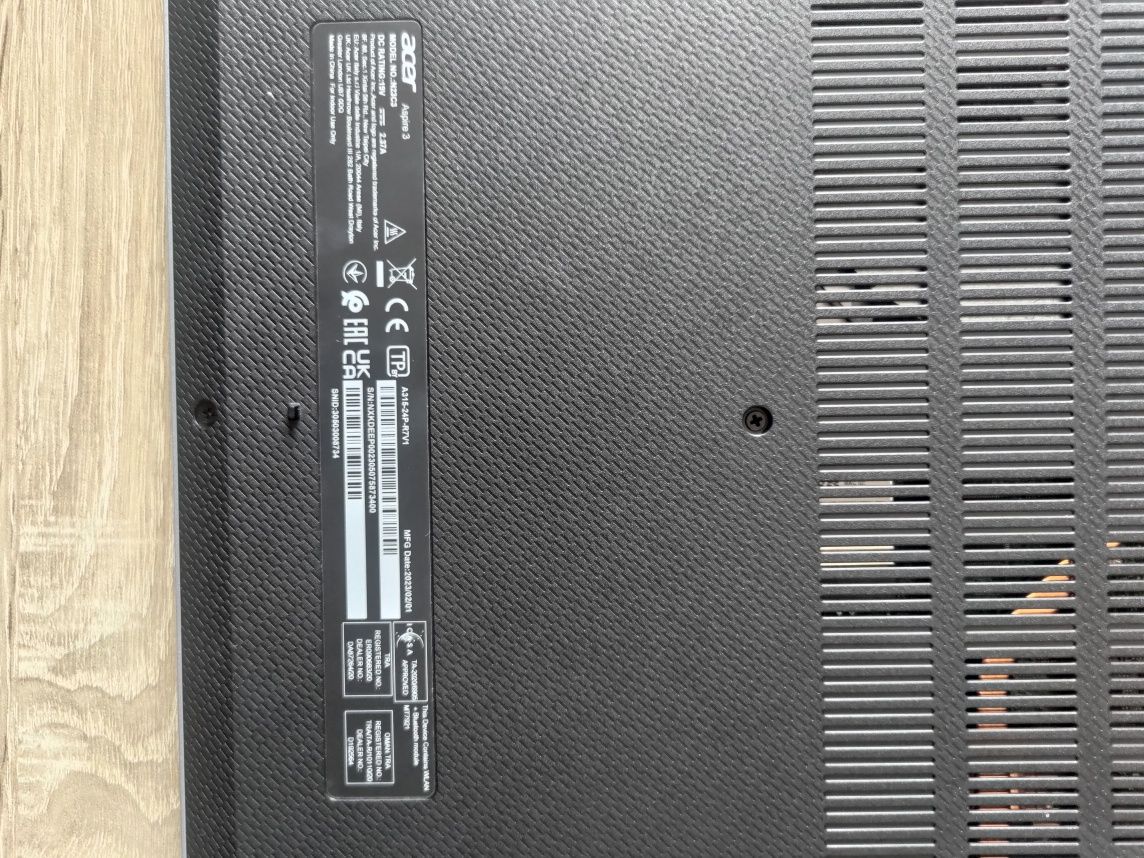Laptop notebook Acer Aspire 3