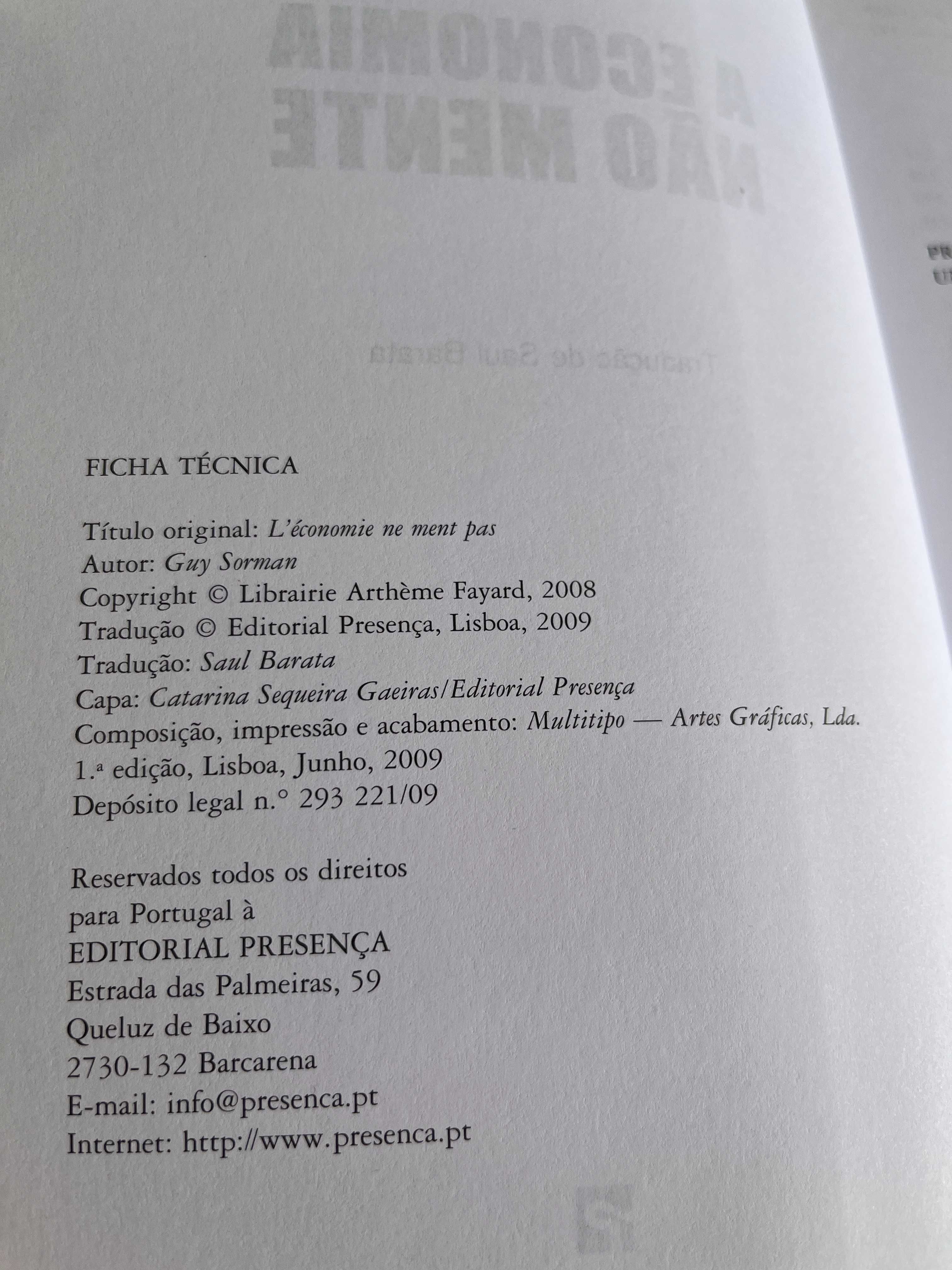 A Economia não Mente - Guy Sorman