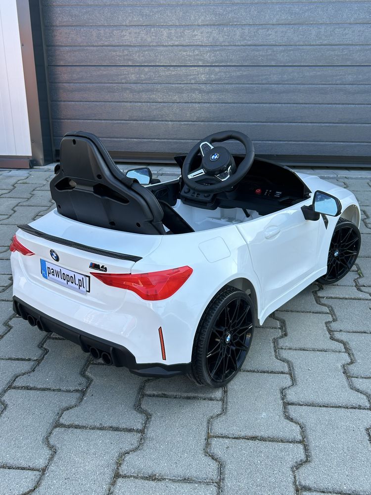 Auto Na Akumulator BMW M4 2X45 WATT Akumulator 12V 7Ah Skóra Pilot