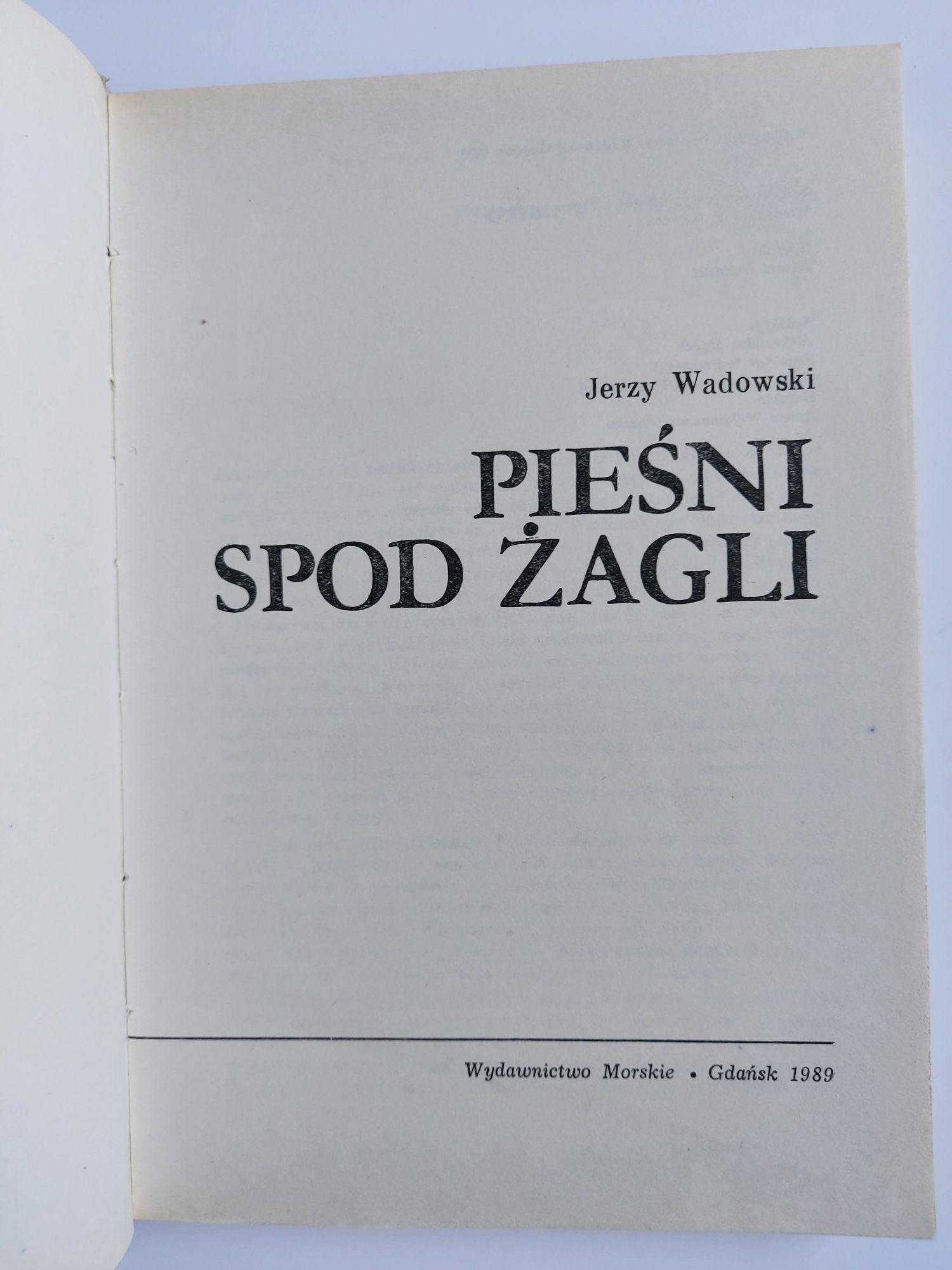Pieśni spod żagli - Jerzy Wadowski