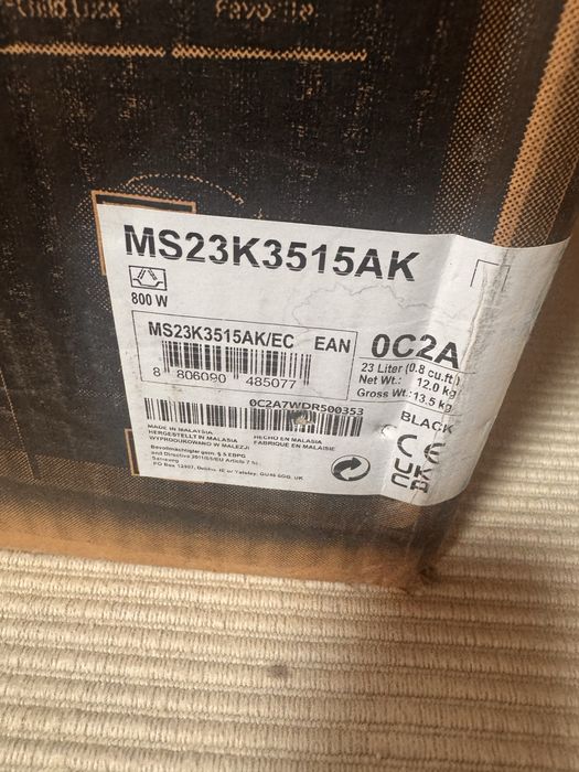 Micro-ondas Samsung MS23k3515AK 800W 23L