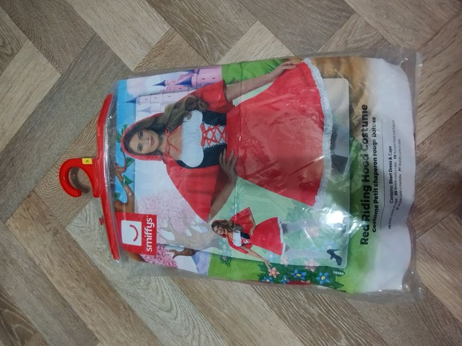 Женский карнавальный костюм Красная шапочка р.S