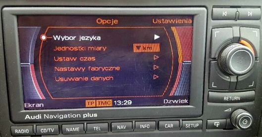 Polskie Menu PL POLSKI Audi RNS-E A3 A4 B6 B7 A6 TT