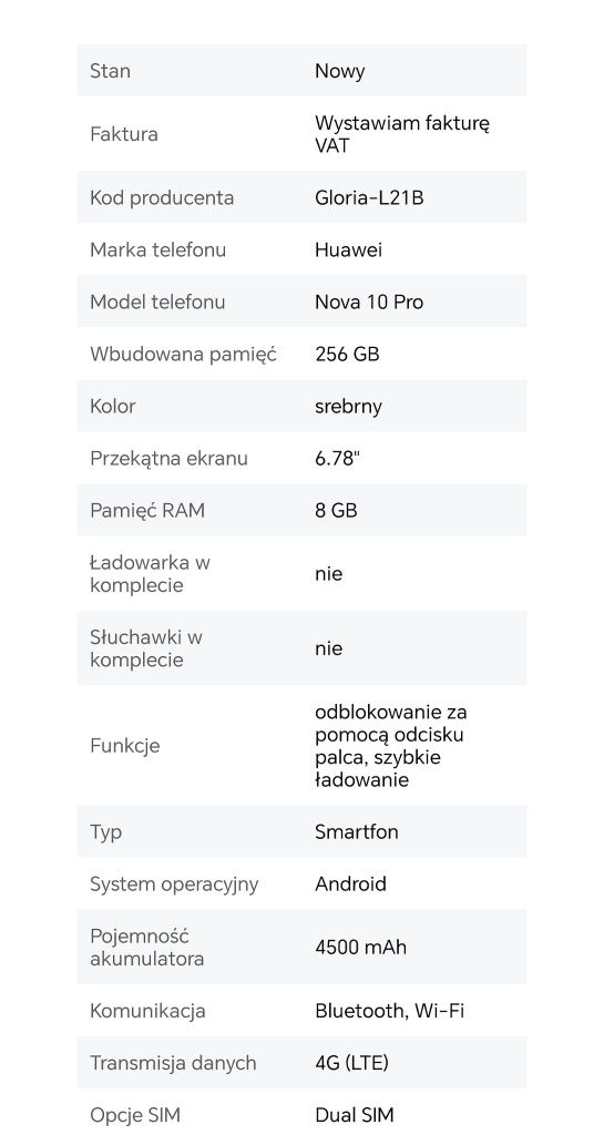 Huawei 10 Nova Pro