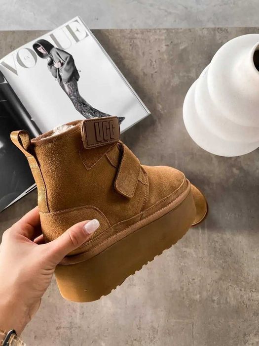 Угги/Угг/Уггі/Уги/Угі/UGG Australia Neumel Platform Chestnut/Овчина