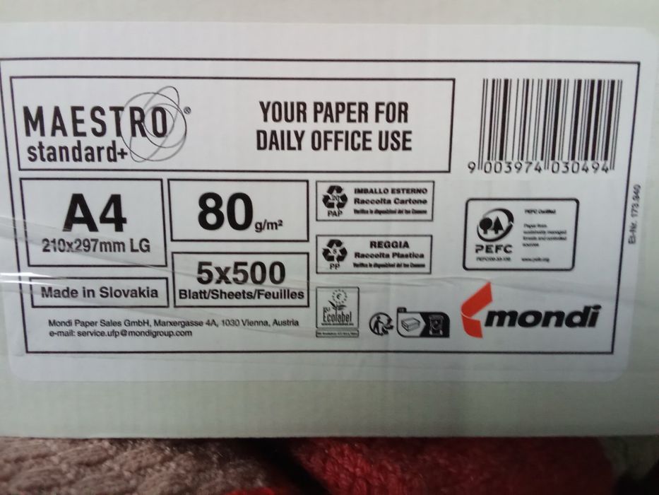 Папір А4 Словенія