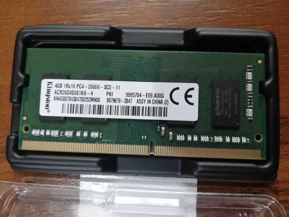 Kingston DDR4 2666 4GB, SO-DIMM (ACR26D4S9S1KA), новая, для ноута.