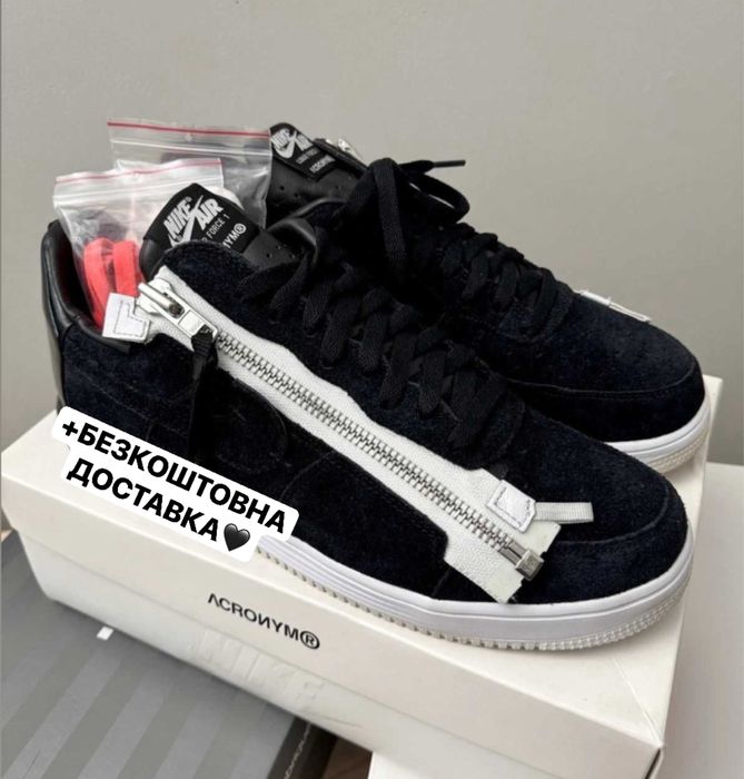 В НАЯВНОСТІ ЗАРАЗ‼️Кроссовки Nike Lunar Force 1 Low Acronym BLACK,найк