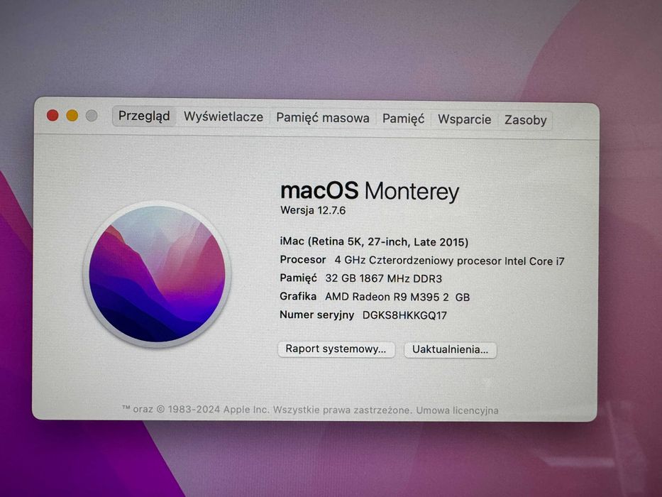 iMac 27" Retina 5K A1419 (EMC 2834, Late 2015) 5K