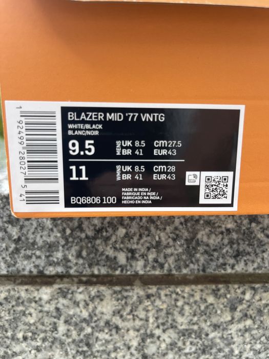 NIKE Blazer MID ‘77 vintage EUR43