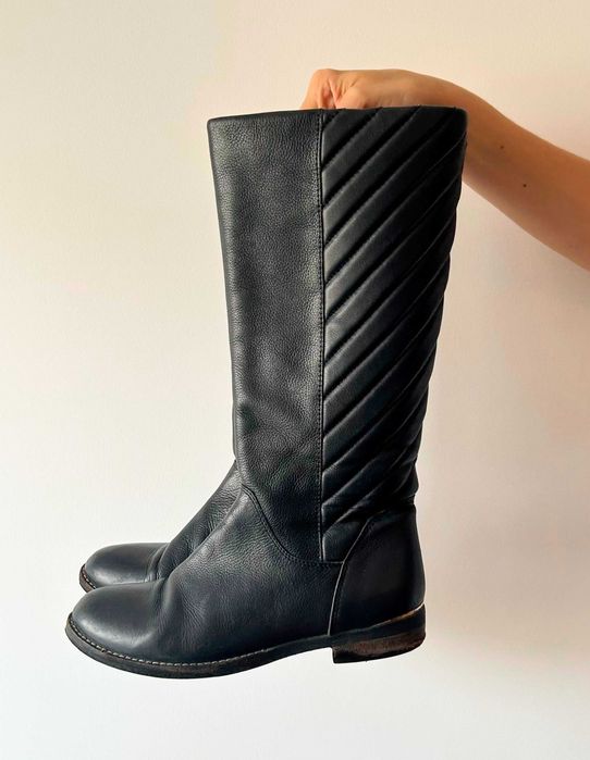 Bota cano alto em pele preto Aldo tamanho 39