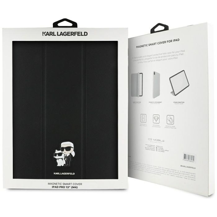Karl Lagerfeld KLFC13PM24SAKCK iPad Pro  13" 2024 Book Cover czarny