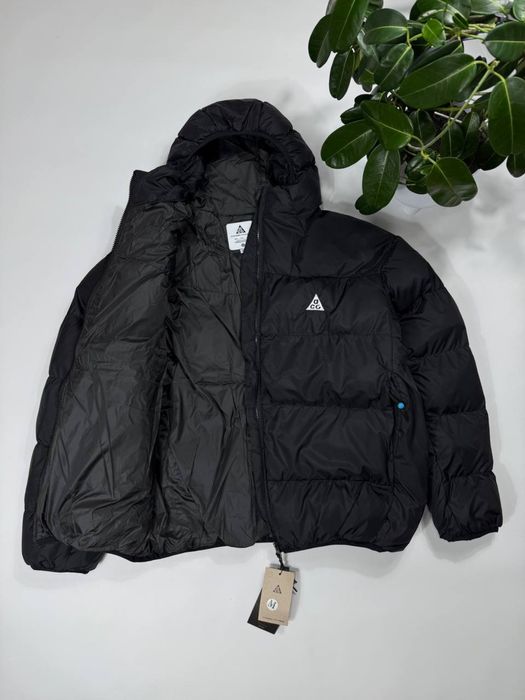 Куртка Nike Acg чорна Теплий пуховик чоловічий Найк асдж