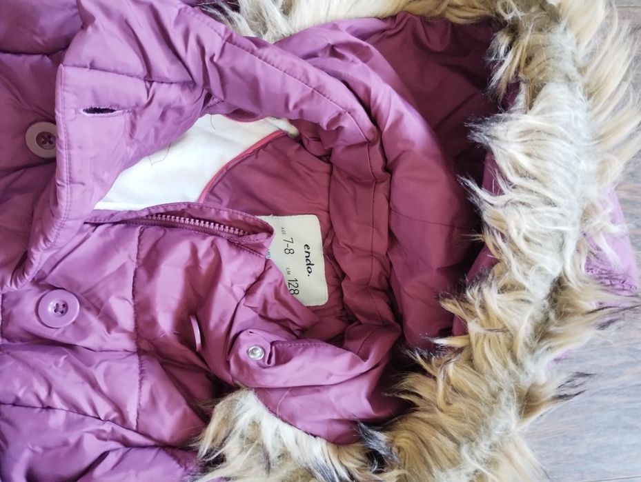 Kurtki zimowe Endo rozmiar 140 i 128