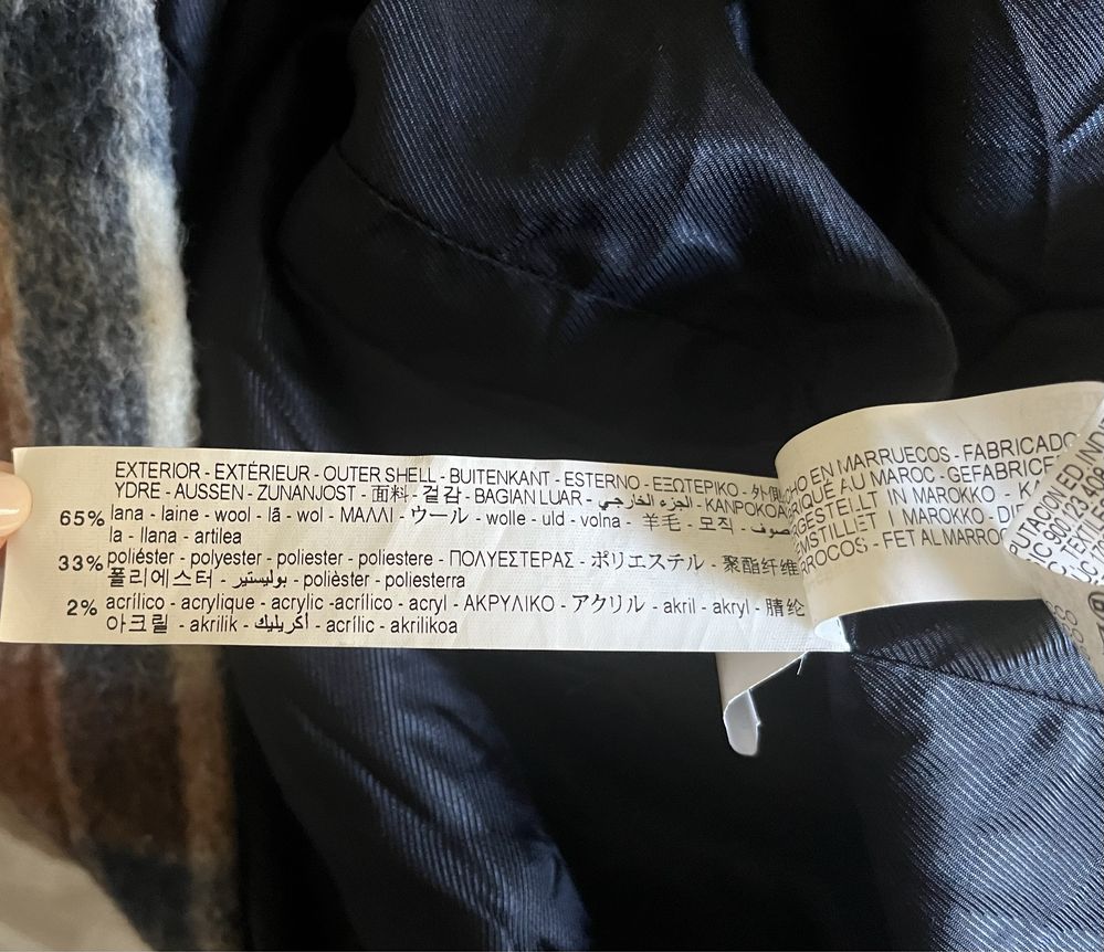 Kurtka koszulowa wełniana Zara